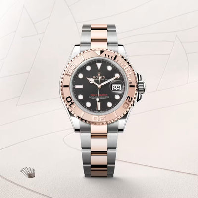 Yacht-Master 40 Everose Rolesor Black Dial Oyster Bracelet