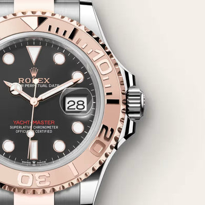 Yacht-Master 40 Everose Rolesor Black Dial Oyster Bracelet