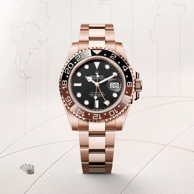 Rose Gold Prestige GMT Master Watch