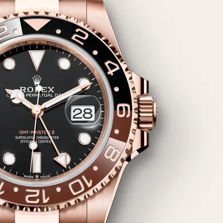 Rose Gold Prestige GMT Master Watch