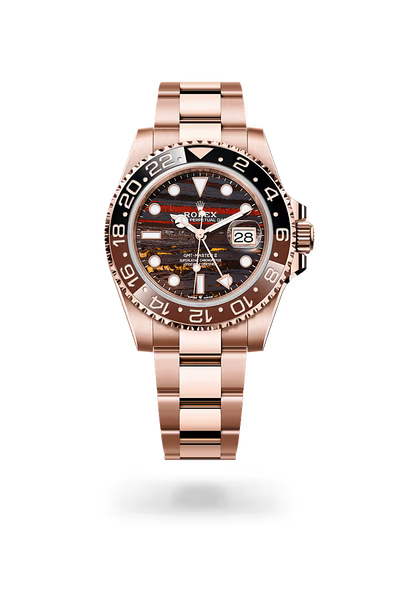 Rose Gold Woodland GMT Watch