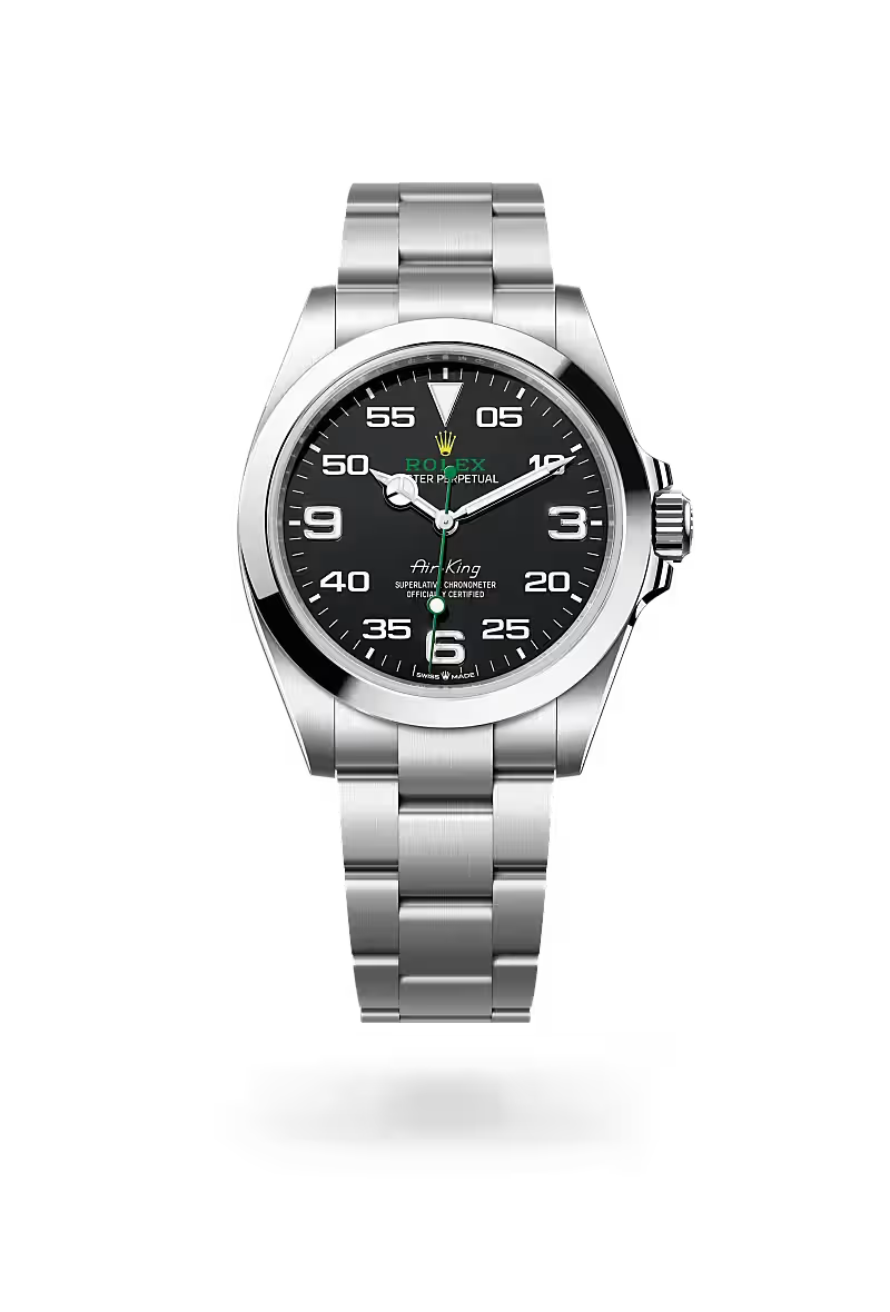 Air-King 41mm Black Dial Oystersteel Automatic Men's Watch