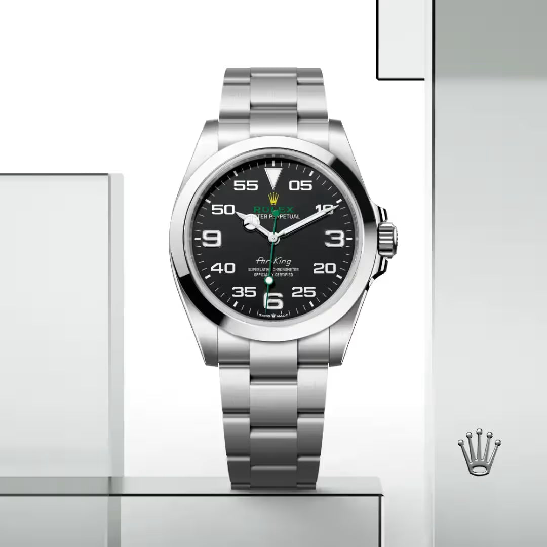 Air-King 41mm Black Dial Oystersteel Automatic Men's Watch