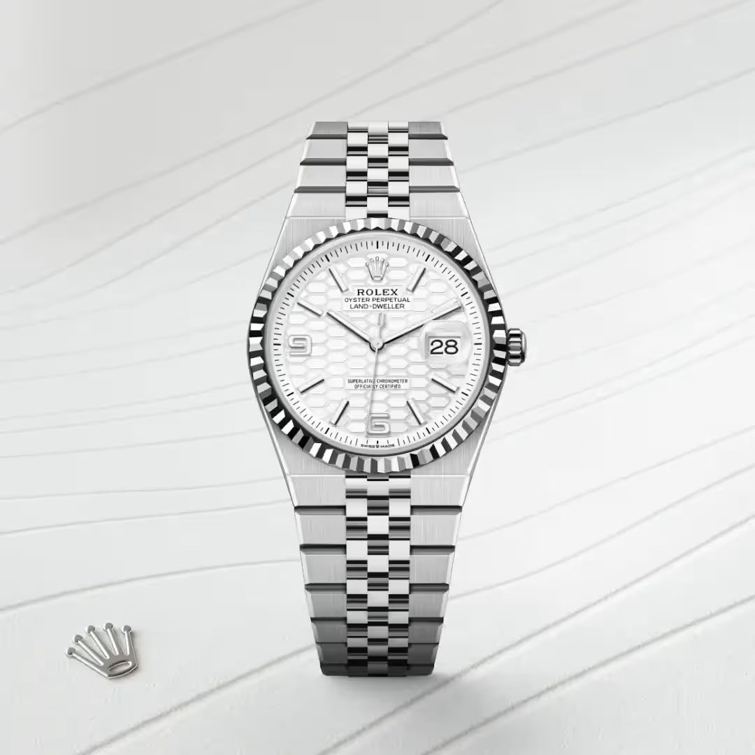 Land-Dweller 36 White Dial Men’s Luxury Wrist Watch
