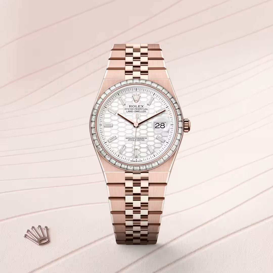 Land-Dweller 36 Signature Rose Gold Luxury Wrist Watch