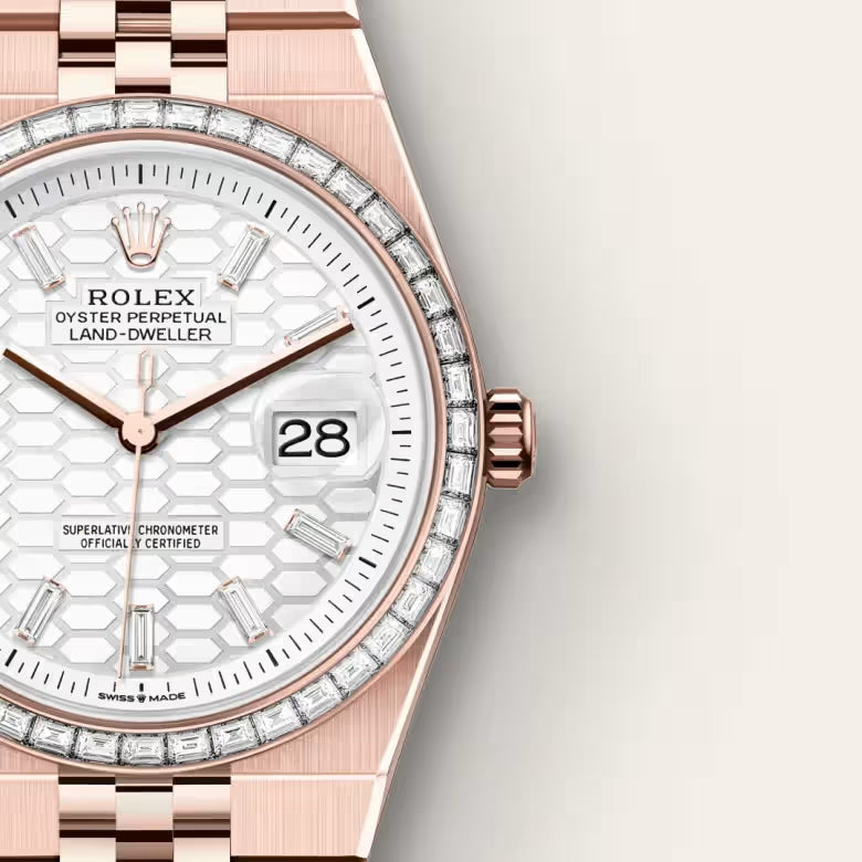 Land-Dweller 36 Signature Rose Gold Luxury Wrist Watch