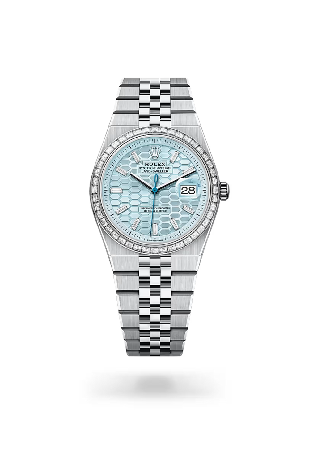 Land-Dweller 36 Arctic Glow Diamond Bezel Watch