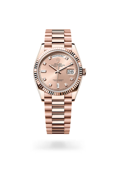 Day-Date 36 Gold Mother of Pearl Diamond Marker Watch