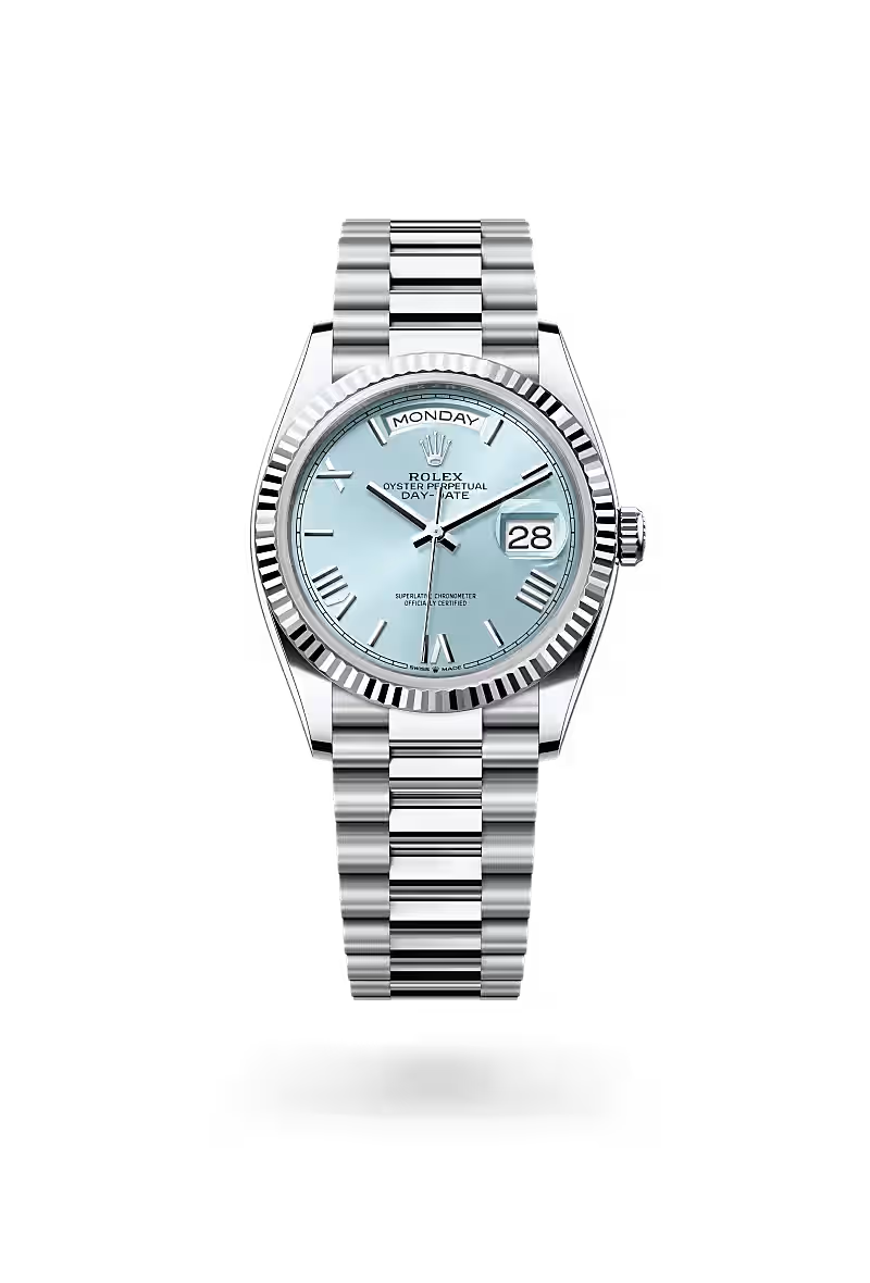 Day-Date 36 Signature Silver Dial Statement Watch