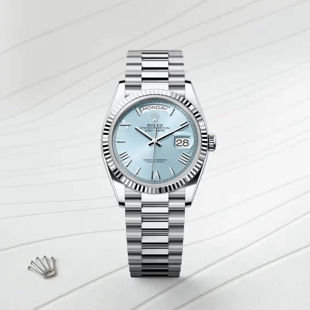 Day-Date 36 Signature Silver Dial Statement Watch