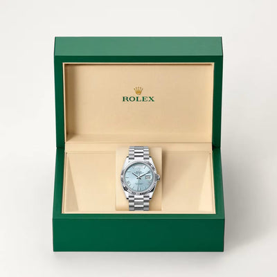 Day-Date 36 Signature Silver Dial Statement Watch