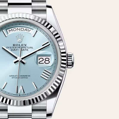 Day-Date 36 Signature Silver Dial Statement Watch