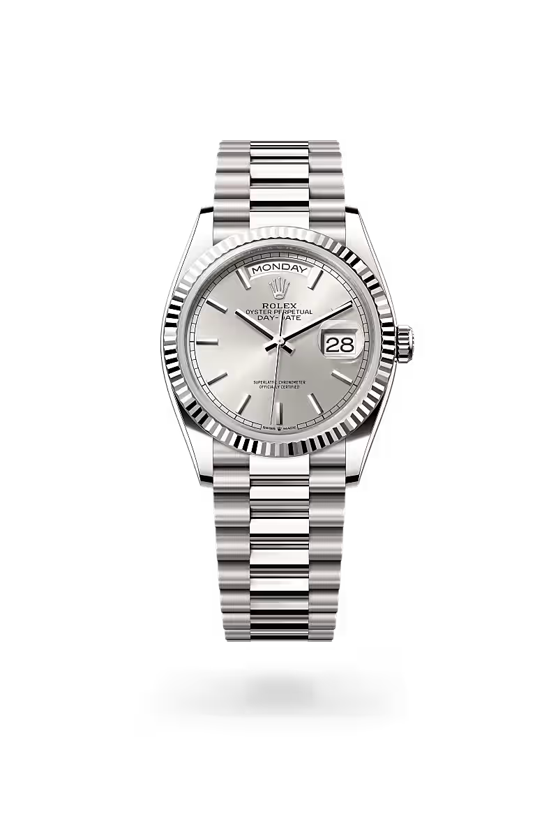 Day-Date 36 Silver Frost Executive Watch
