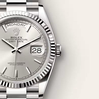 Day-Date 36 Silver Frost Executive Watch