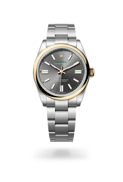 Oyster Perpetual 41 Grey Gold Heritage Stainless Steel Watch