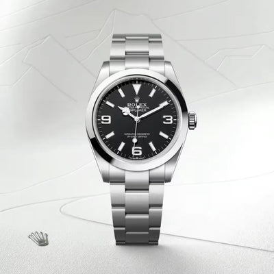 Explorer Smooth Bezel Black Dial