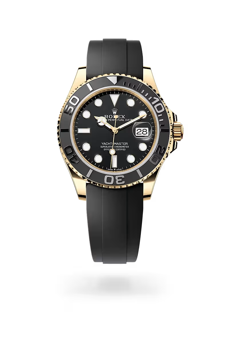 Yacht-Master 42 Yellow Gold Black Dial