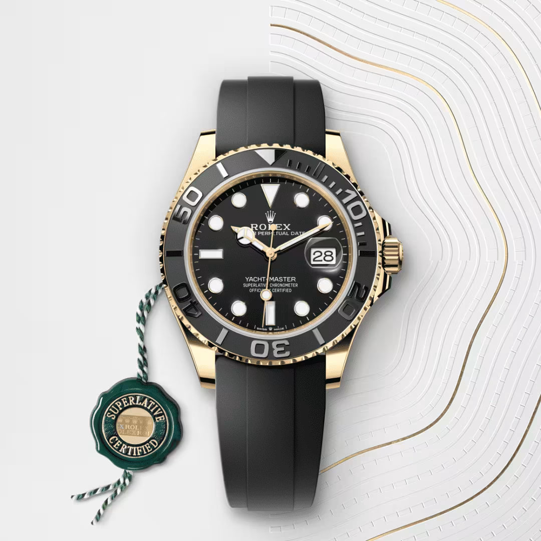 Yacht-Master 42 Yellow Gold Black Dial