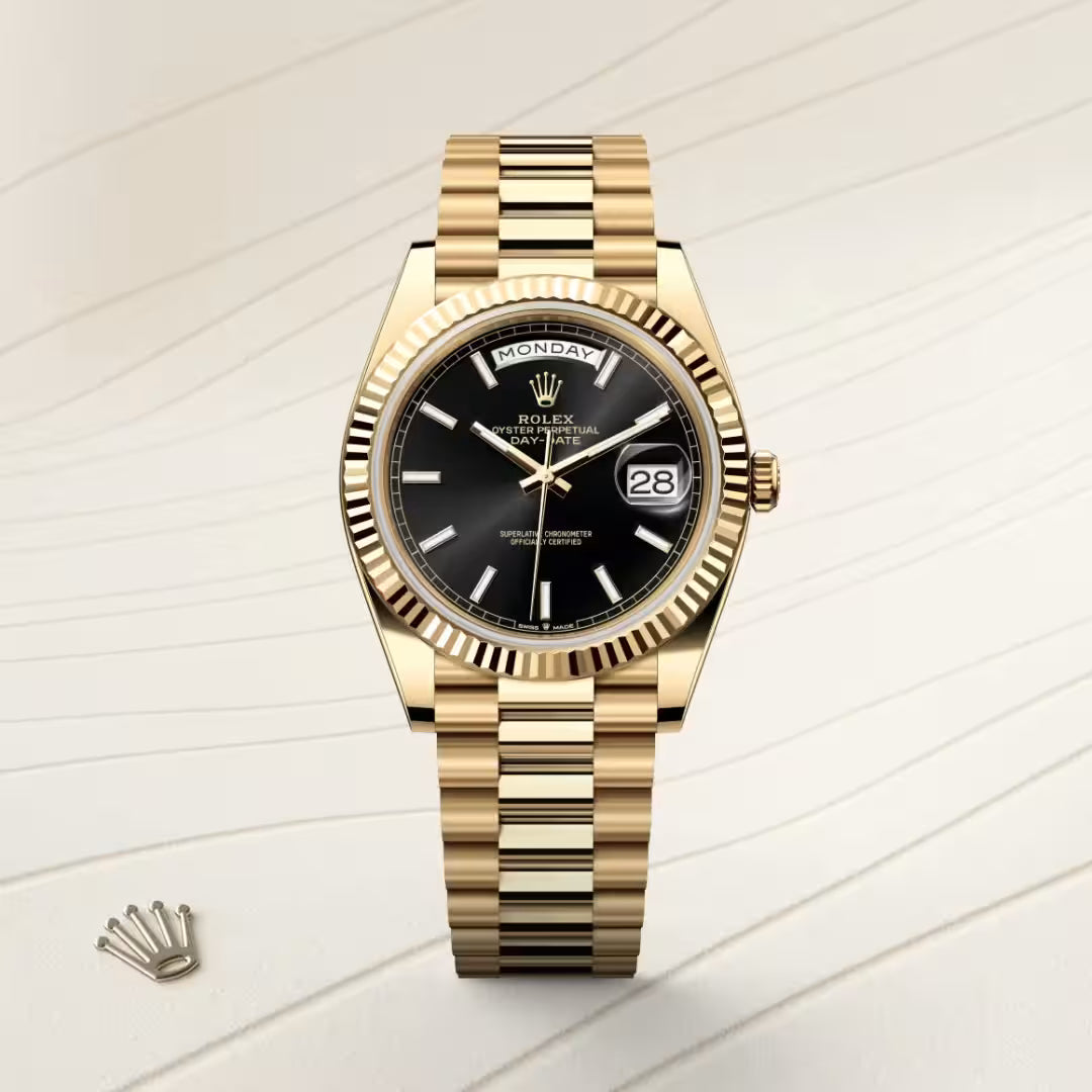 Day-Date 40 Classic Black Dial President Watch