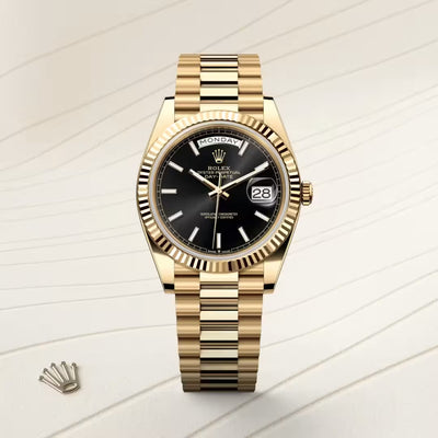 Day-Date 40 Classic Black Dial President Watch