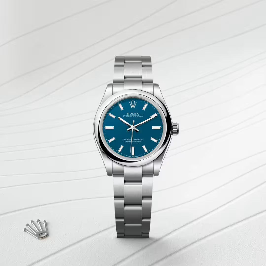Oyster Perpetual 31 Ocean Blue Stainless Steel Watch