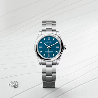 Oyster Perpetual 31 Ocean Blue Stainless Steel Watch