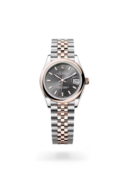 Datejust 31 Grey Dial Rose Gold & Silver Jubilee Bracelet Luxury Watch