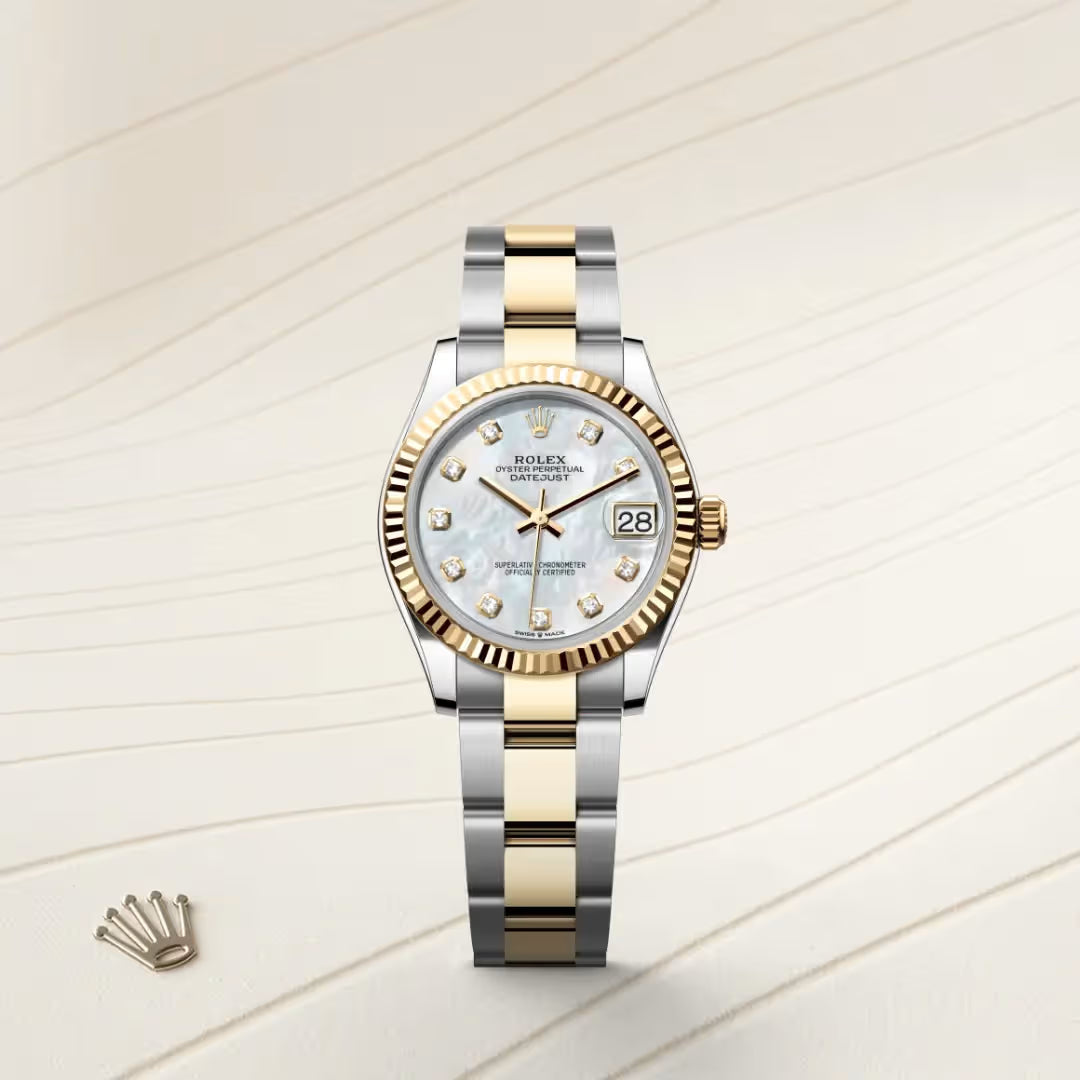 Datejust 31 White Pearl Diamond Dial