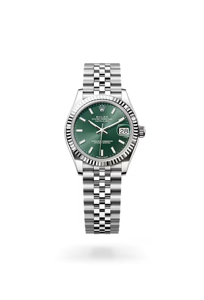 Datejust 31 Green Dial Silver Jubilee Watch