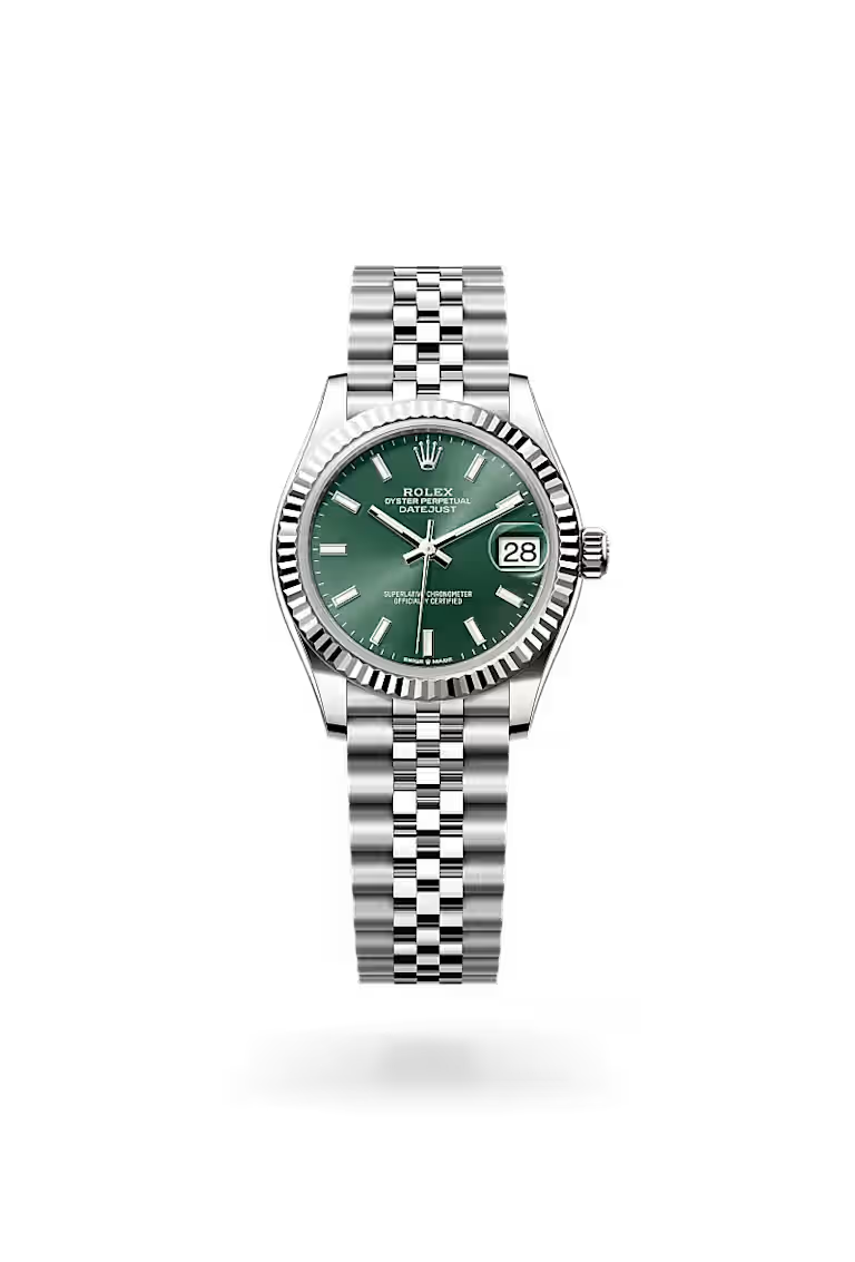 Datejust 31 Green Dial Silver Jubilee Watch