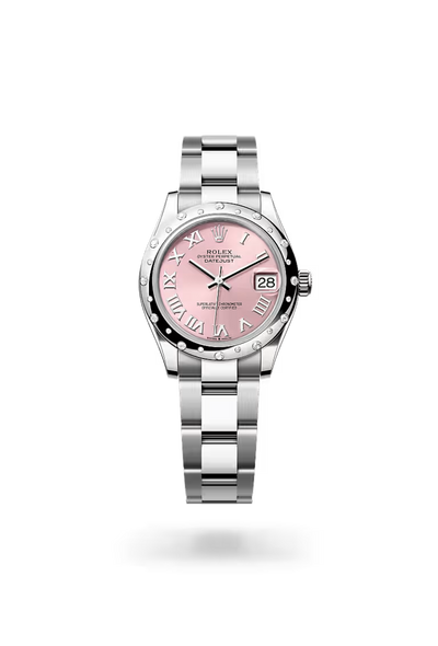Datejust 31 Pink Roman Dial Silver Watch