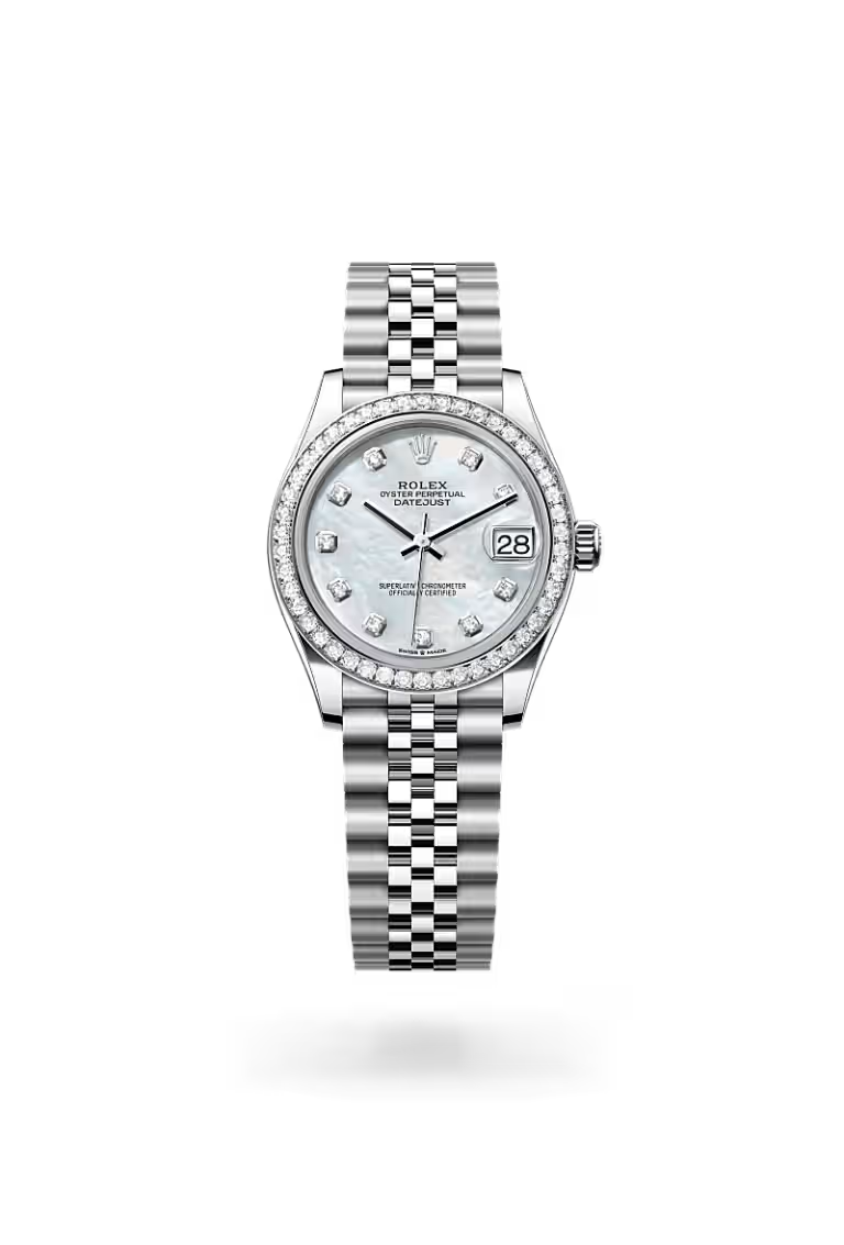 Datejust 31 Diamond Bezel Silver Dial Stainless Steel Luxury Watch