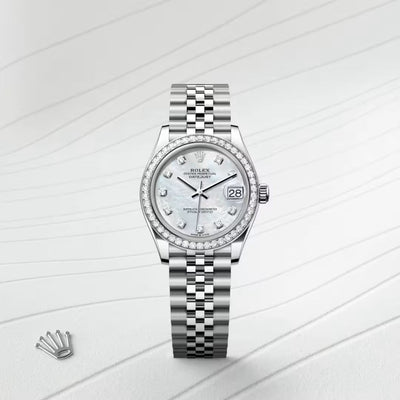 Datejust 31 Diamond Bezel Silver Dial Stainless Steel Luxury Watch