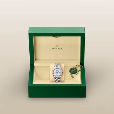 Datejust 31 Diamond Bezel Silver Dial Stainless Steel Luxury Watch