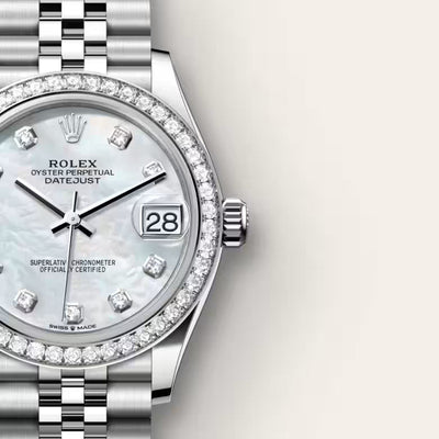 Datejust 31 Diamond Bezel Silver Dial Stainless Steel Luxury Watch