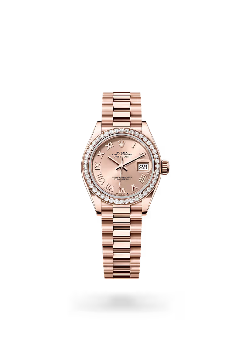 Lady-Datejust Classic Rose Gold Date Watch