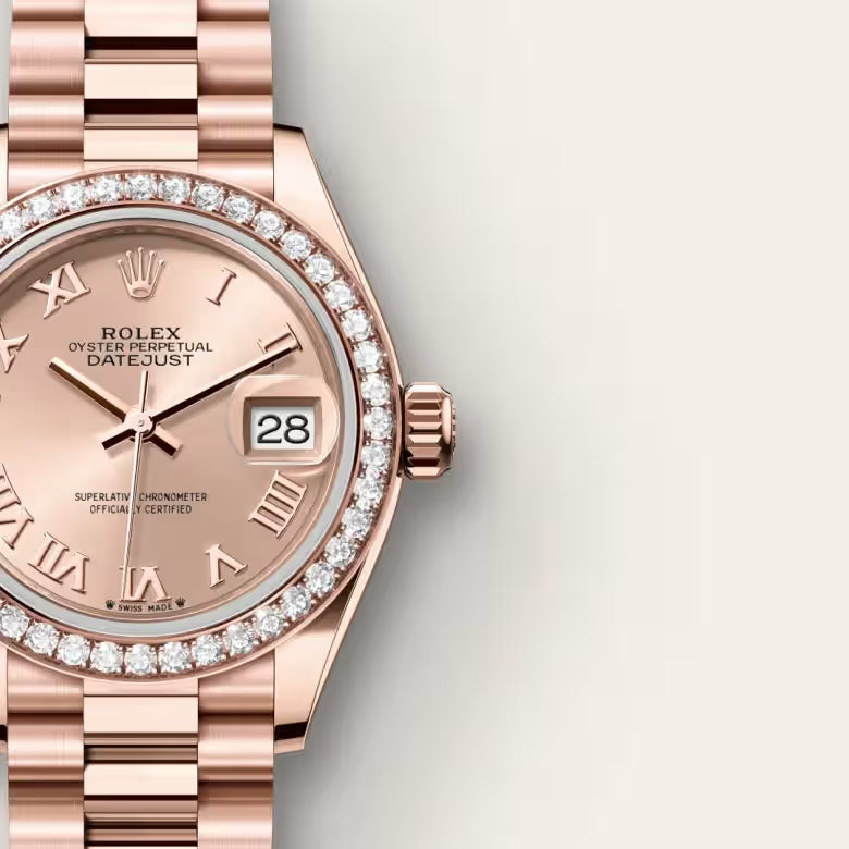Lady-Datejust Classic Rose Gold Date Watch