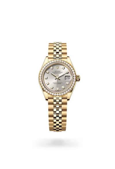 Lady-Datejust Prestige White Dial Gold Timepiece