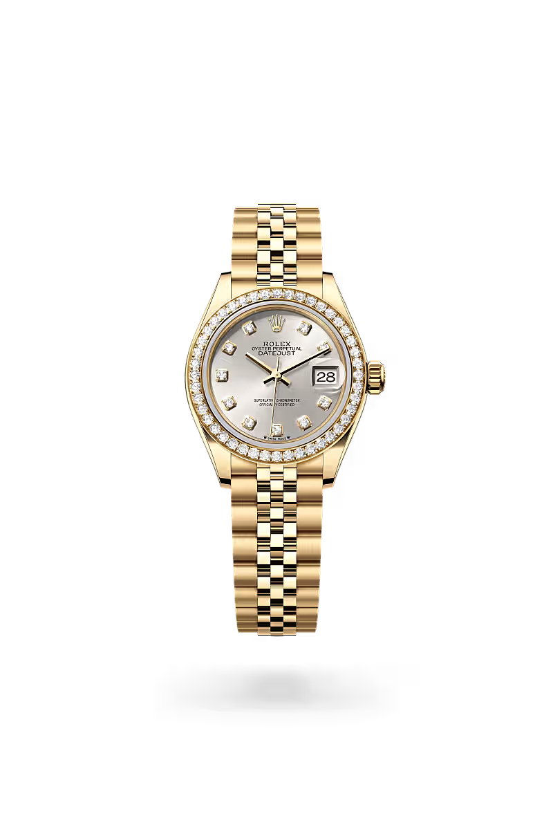 Lady-Datejust Prestige White Dial Gold Timepiece