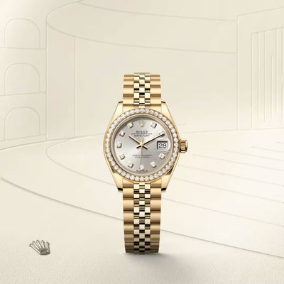 Lady-Datejust Prestige White Dial Gold Timepiece