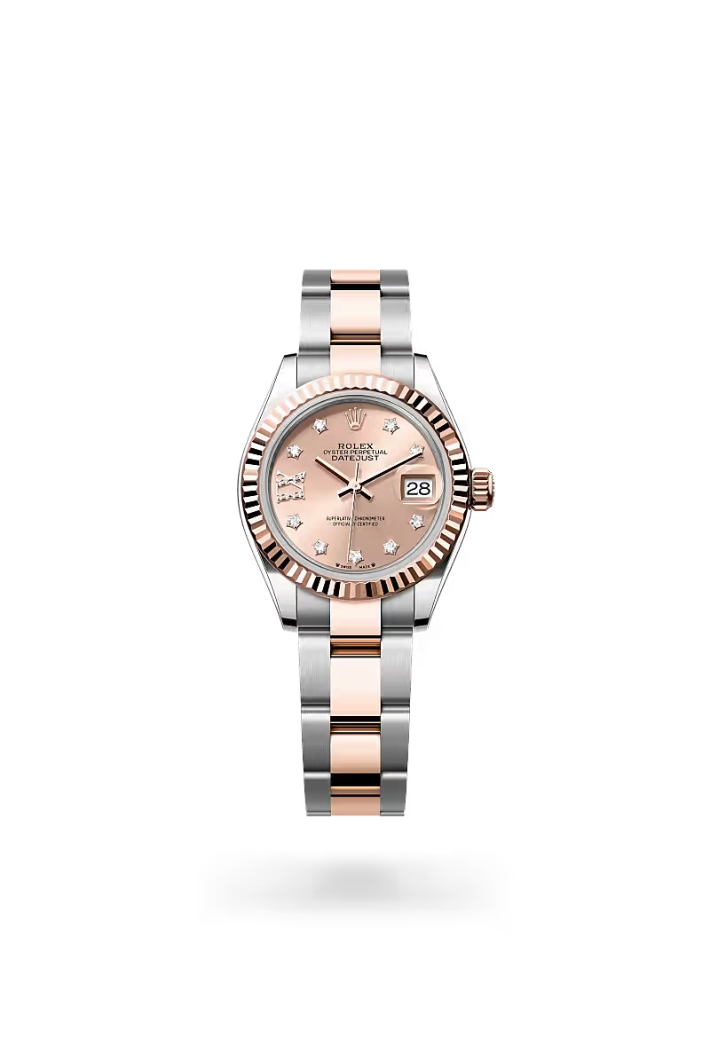 Lady-Datejust 28 Elegant Two-Tone Rose Gold Women’s Watch