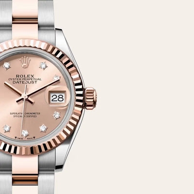 Lady-Datejust 28 Elegant Two-Tone Rose Gold Women’s Watch