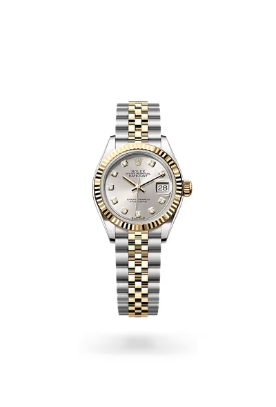 Lady-Datejust Elegant Gold & Silver Diamond Date Watch