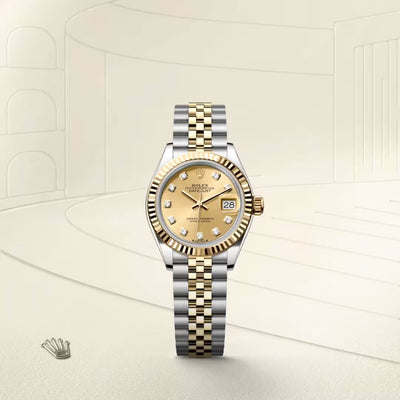 Lady-Datejust Premium Two Tone Gold Dial Women’s Watch