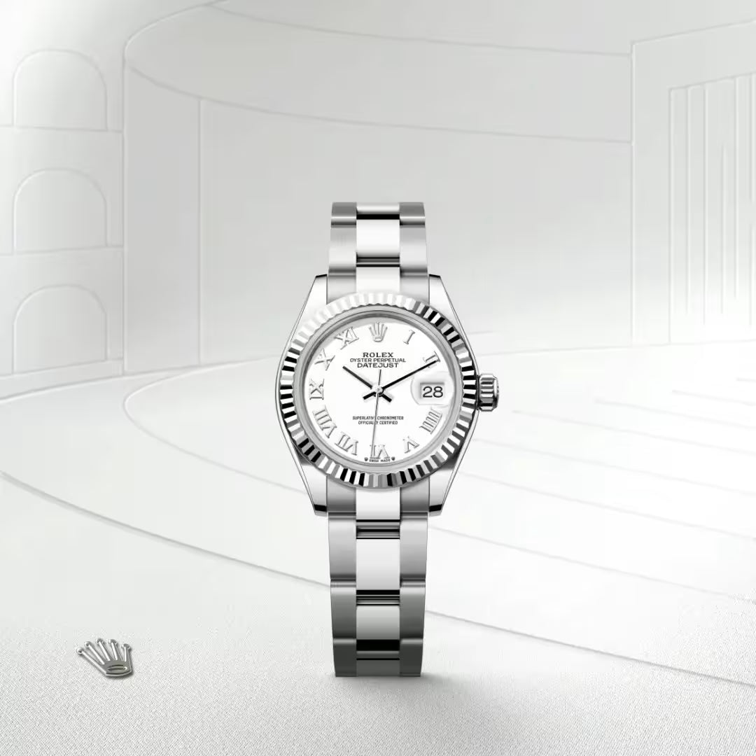 Lady-Datejust Classic Silver Dial Luxury Watch
