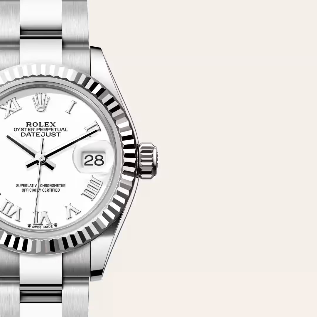 Lady-Datejust Classic Silver Dial Luxury Watch