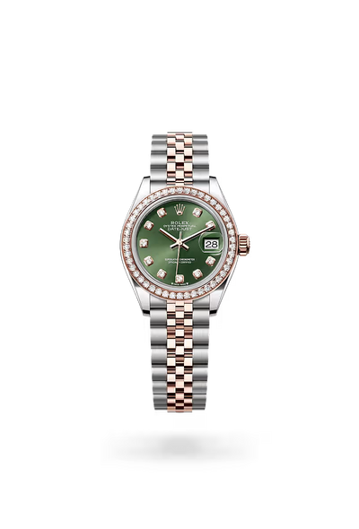 Lady-Datejust Luxury Green Dial Two Tone Women’s Watch