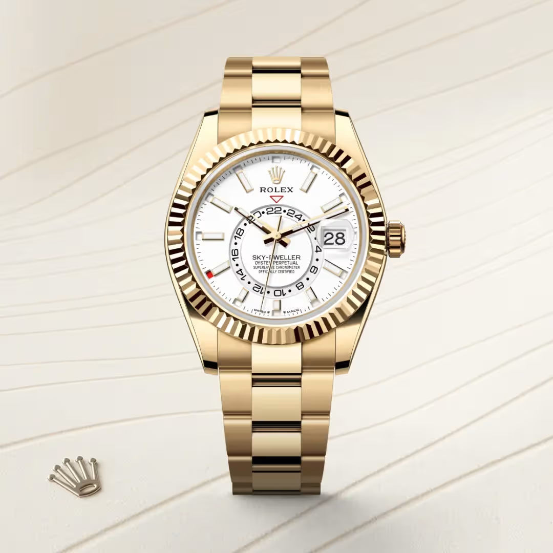 Sky-Dweller 42 Luxury Gold Sky Traveler Watch