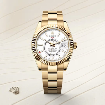 Sky-Dweller 42 Luxury Gold Sky Traveler Watch