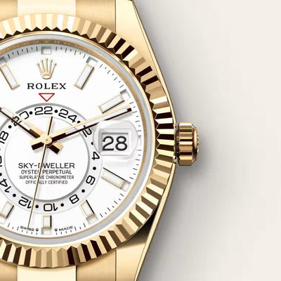 Sky-Dweller 42 Luxury Gold Sky Traveler Watch